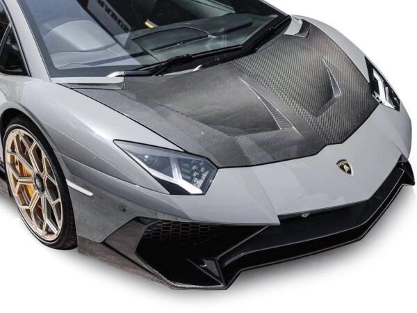 1016 Style Carbon Fiber Front Hood - Lamborghini Aventador - Image 3