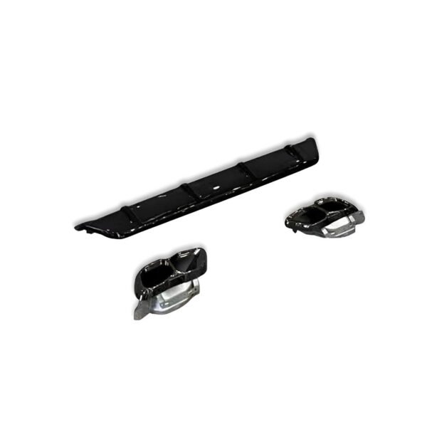 ABS Gloss Black Rear Diffuser & Exhaust Tips - BMW G06 X6 LCI - Image 5
