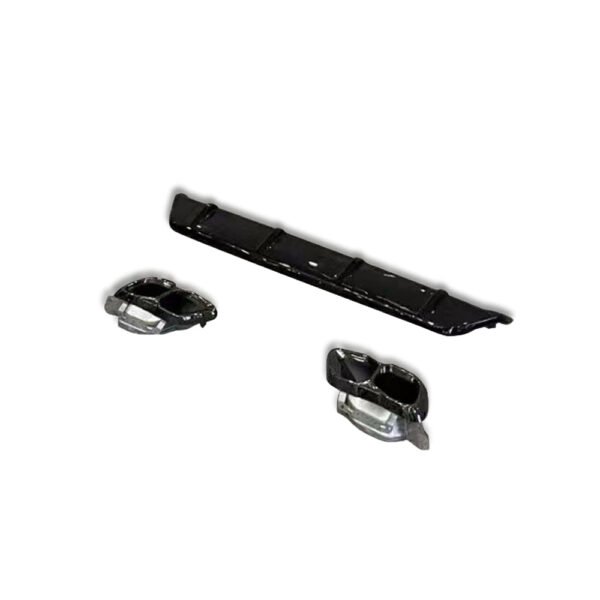 ABS Gloss Black Rear Diffuser & Exhaust Tips - BMW G06 X6 LCI - Image 6