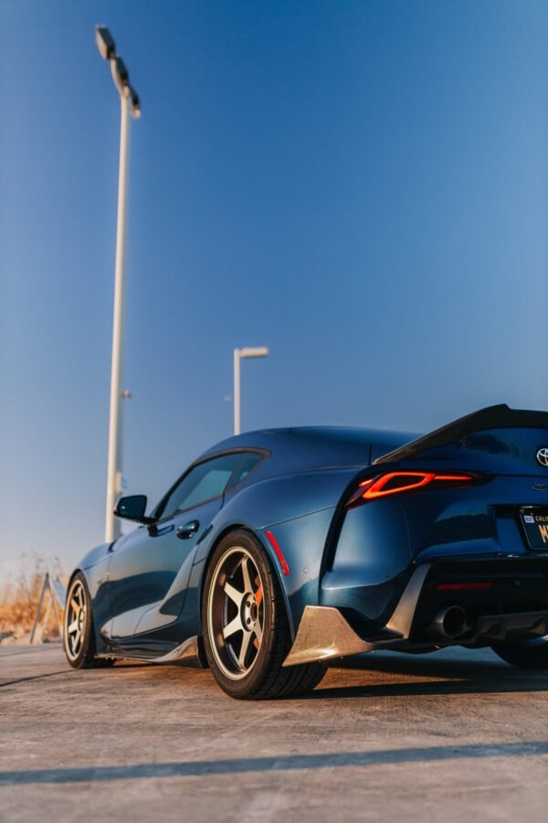 AG Style Carbon Fiber Rear Canard Splitters - Toyota A90 GR Supra - Image 2