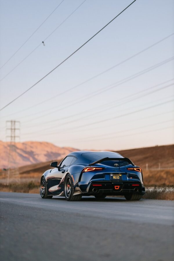 AG Style Carbon Fiber Rear Canard Splitters - Toyota A90 GR Supra - Image 4