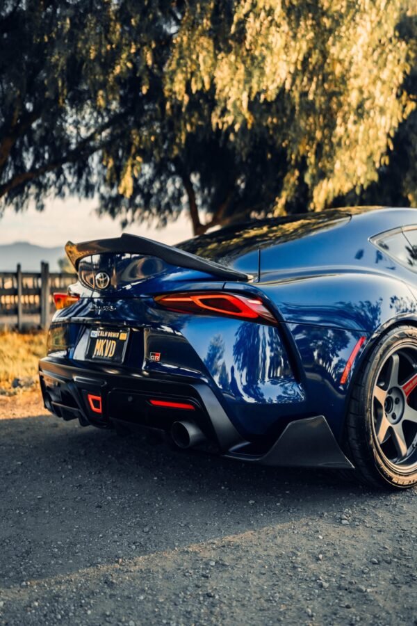 AG Style Carbon Fiber Rear Canard Splitters - Toyota A90 GR Supra - Image 6