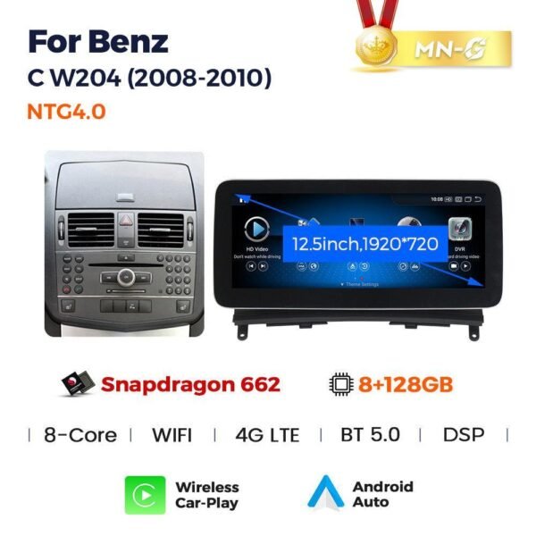 Apple CarPlay & Android Auto Android Screen Upgrade - Mercedes Benz C Class W204/S204 - Image 14