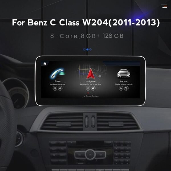 Apple CarPlay & Android Auto Android Screen Upgrade - Mercedes Benz C Class W204/S204 - Image 2
