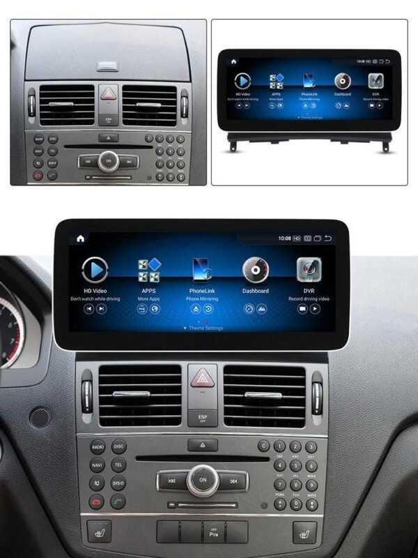 Apple CarPlay & Android Auto Android Screen Upgrade - Mercedes Benz C Class W204/S204 - Image 6