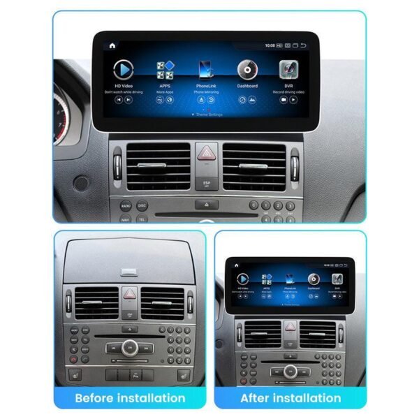 Apple CarPlay & Android Auto Android Screen Upgrade - Mercedes Benz C Class W204/S204 - Image 7