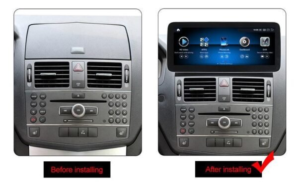 Apple CarPlay & Android Auto Android Screen Upgrade - Mercedes Benz C Class W204/S204 - Image 8