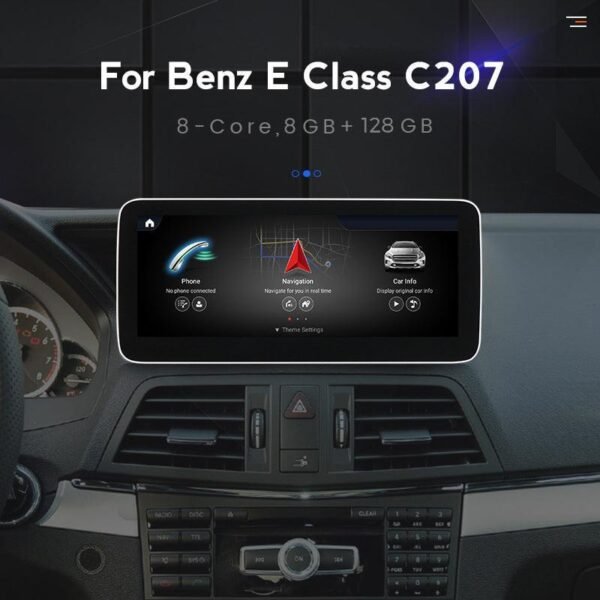 Apple CarPlay & Android Auto Android Screen Upgrade - Mercedes Benz E Class Coupe C207 A207