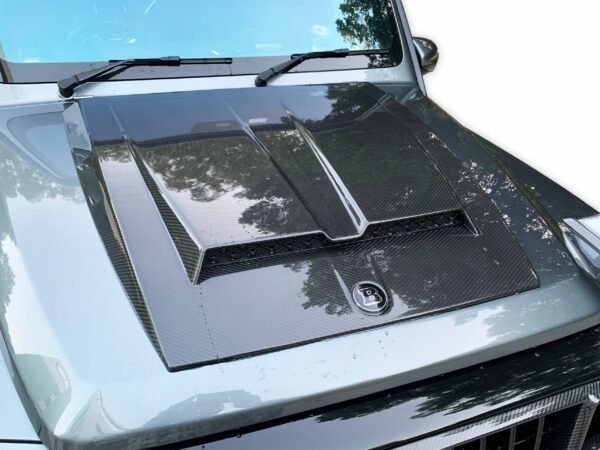 BRB G900 Style Carbon Fiber Engine Hood - G Wagon W464 G350 & G500 & G63 - Image 2