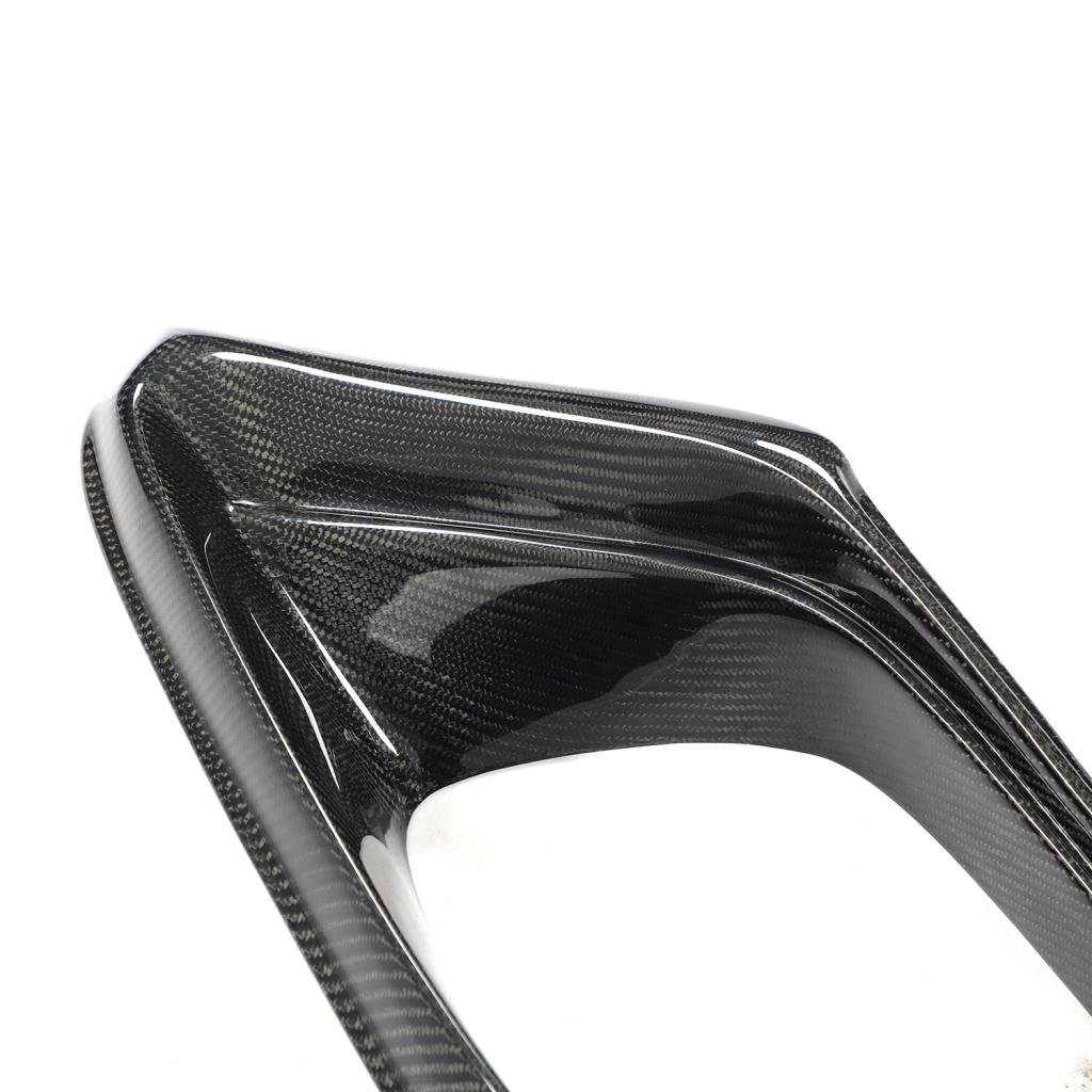 BRS Style Carbon Fiber Front Bumper Air Vent Trims - Mercedes Benz W213 E63 AMG - Image 4