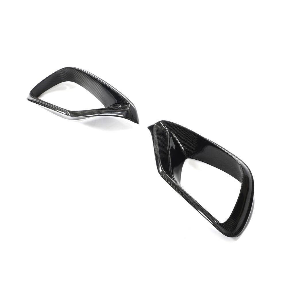 BRS Style Carbon Fiber Front Bumper Air Vent Trims - Mercedes Benz W213 E63 AMG - Image 5