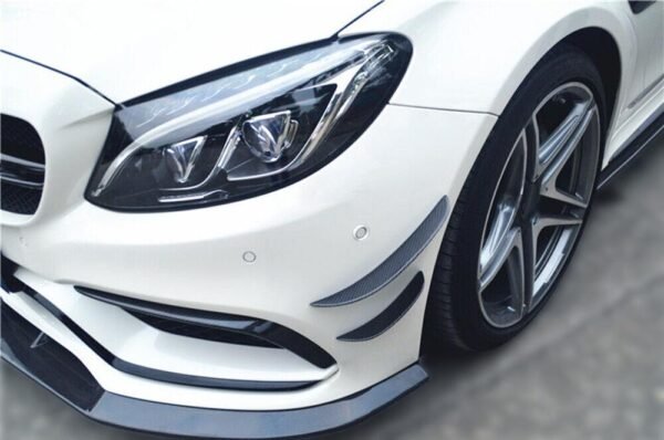 BS Style Carbon Fiber Front Canards - Mercedes Benz W205 C63 AMG C-Class - Image 3