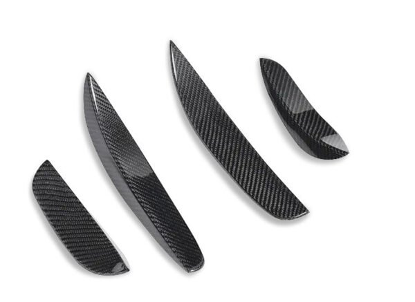 BS Style Carbon Fiber Front Canards - Mercedes Benz W205 C63 AMG C-Class - Image 6