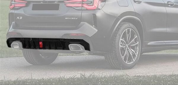 CP Style ABS Rear Diffuser with Brake Light - BMW G01 X3 LCI - Image 2