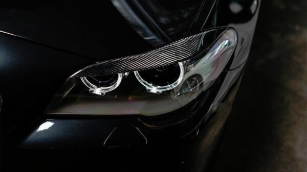 Carbon Fiber Eyelid Headlight Trim - BMW F10 M5 & 5 Series - Image 2