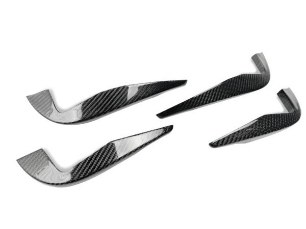 Carbon Fiber Front Bumper Canards - Audi MK3 TTRS - Image 5