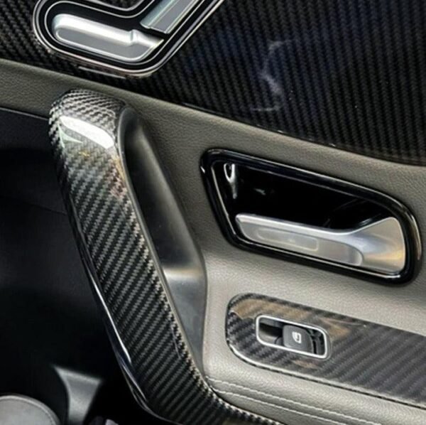 Carbon Fiber Inner Door Handle Trims - Mercedes Benz W177 A-Class & W118 CLA-Class - Image 2