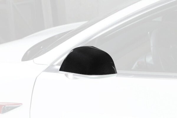 Carbon Fiber Mirror Cap Set - Tesla Model 3 - Image 2