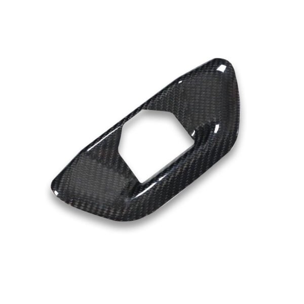 Carbon Fiber Rear Trunk Hood Lock Replacement Cover - Toyota A90 Supra - Image 3