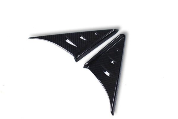 Carbon Fiber Side Mirror Triangle Trims - Toyota A90 Supra - Image 4