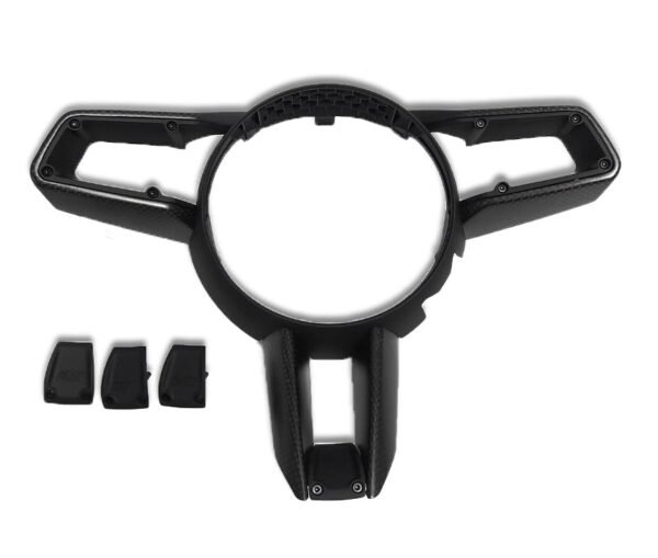Carbon Fiber Steering Wheel Trim - Porsche 992 Carrera - Image 3