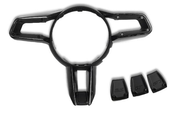 Carbon Fiber Steering Wheel Trim - Porsche 992 Carrera - Image 4