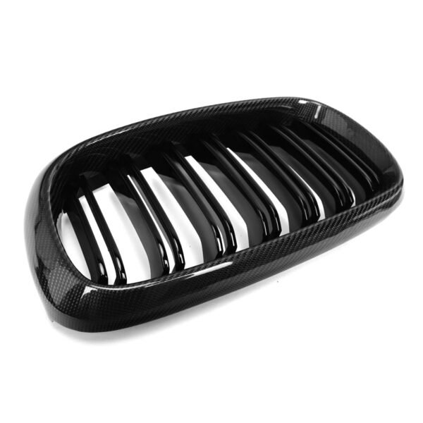 Dual Slat Carbon Fiber Front Grilles - BMW F15 X5 & F16 X6 - Image 2