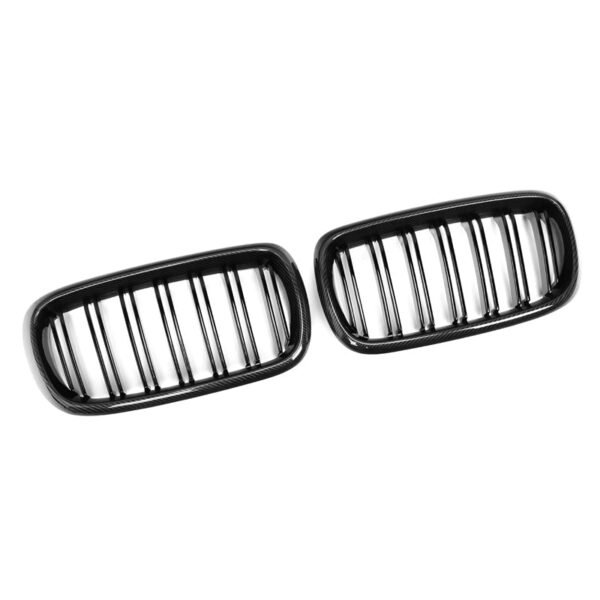 Dual Slat Carbon Fiber Front Grilles - BMW F15 X5 & F16 X6 - Image 4