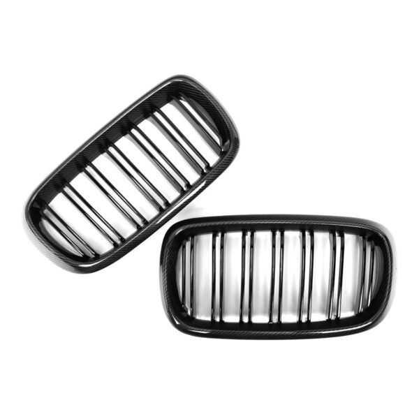 Dual Slat Carbon Fiber Front Grilles - BMW F15 X5 & F16 X6 - Image 7