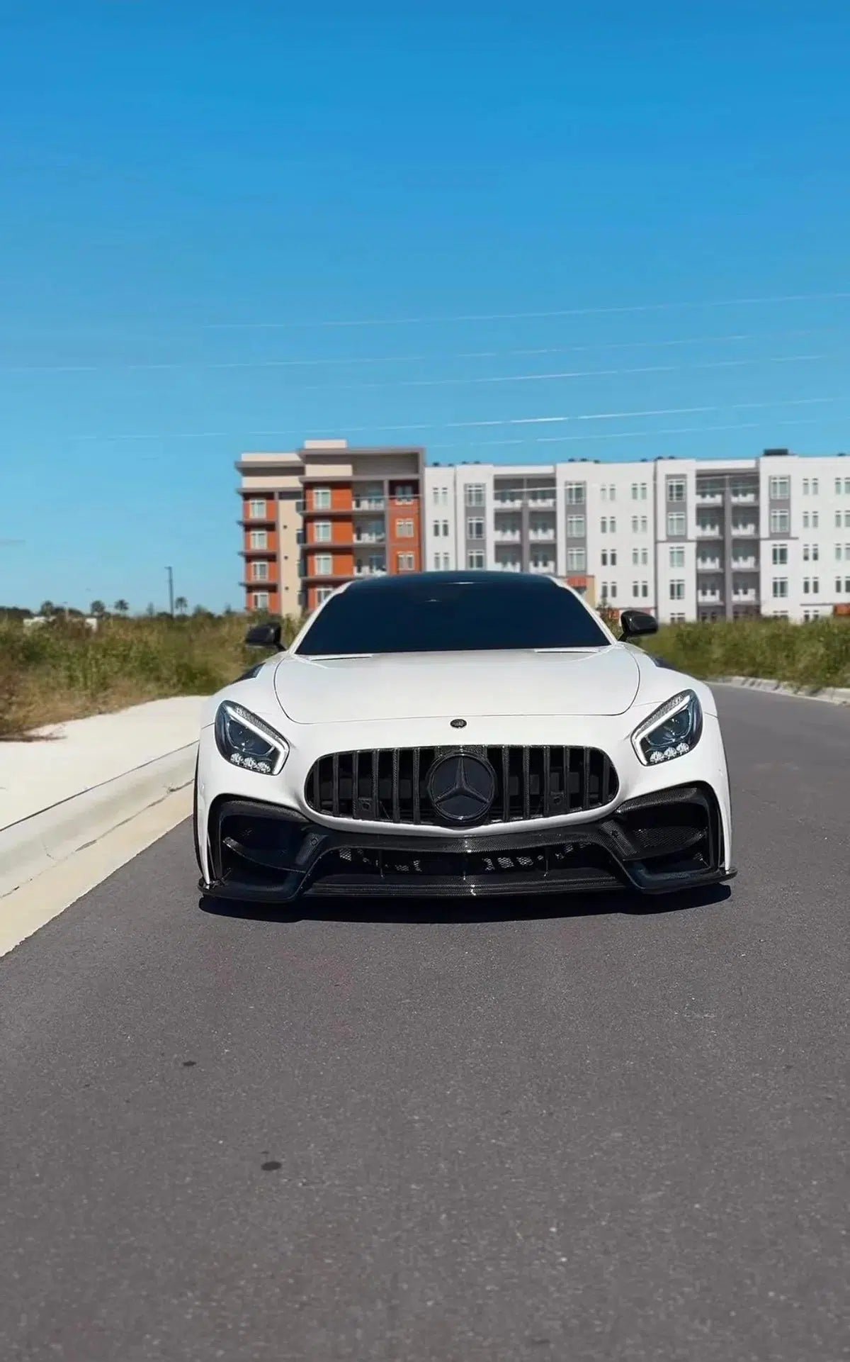 GTR Style ABS & Carbon Fiber Front Bumper - Mercedes Benz AMG GT, GTS & GTC - Image 3