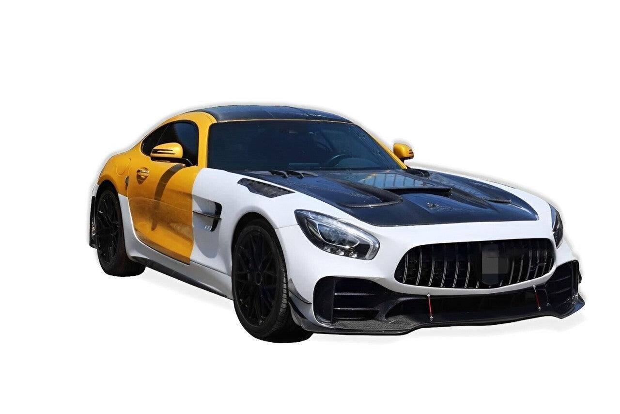 GTR Style ABS & Carbon Fiber Front Bumper - Mercedes Benz AMG GT, GTS & GTC - Image 4