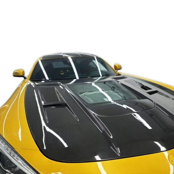 IMP Style Transparent Carbon Fiber Engine Hood - Mercedes Benz AMG GT - Image 4