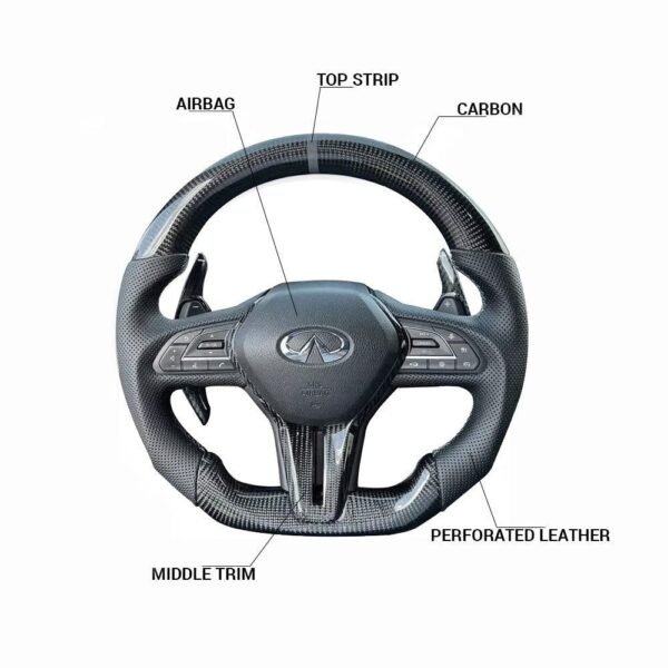 Infiniti Q50 Style - Full Custom Steering Wheel - Image 2