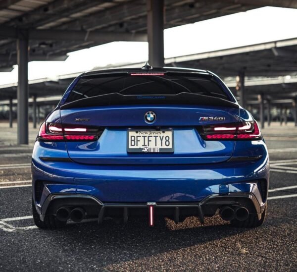 KB Style Carbon Fiber Rear Diffuser - BMW G20 3 Series - Image 2