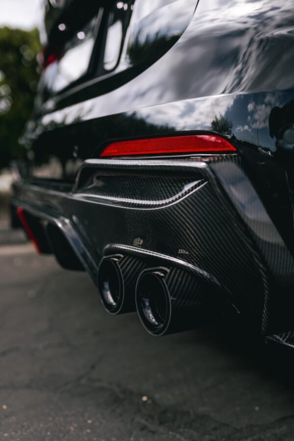 KB Style Carbon Fiber Rear Diffuser with Brake Light - BMW G22 4 Series - Image 6