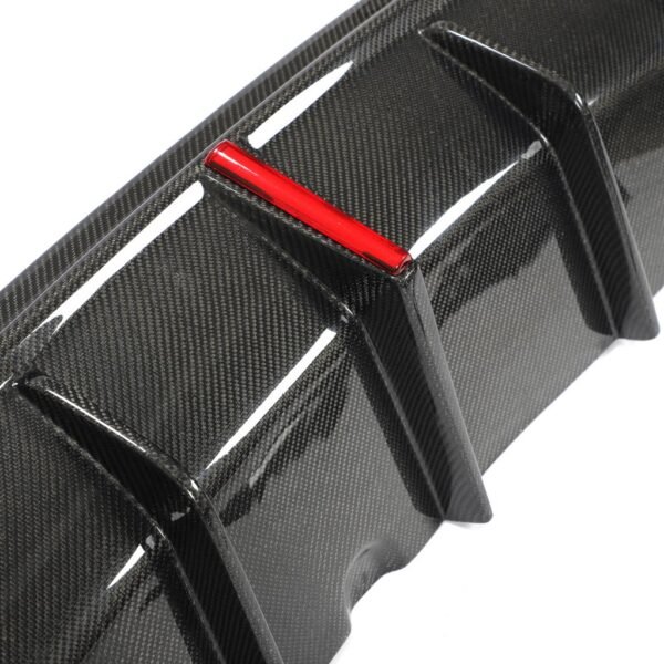 KB Style Carbon Fiber Rear Diffuser with Brake Light - BMW G22 4 Series - Image 8