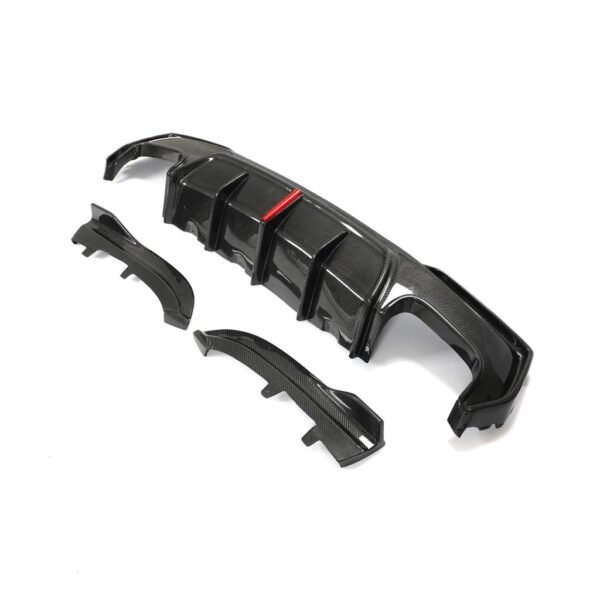 KB Style Carbon Fiber Rear Diffuser with Brake Light - BMW G22 4 Series - Image 9