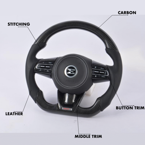 Kia Stinger Style - Full Custom Steering Wheel - Image 2