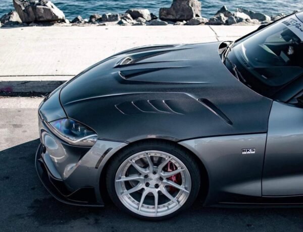 LW Style Carbon Fiber Front Hood - Toyota A90 GR Supra - Image 2