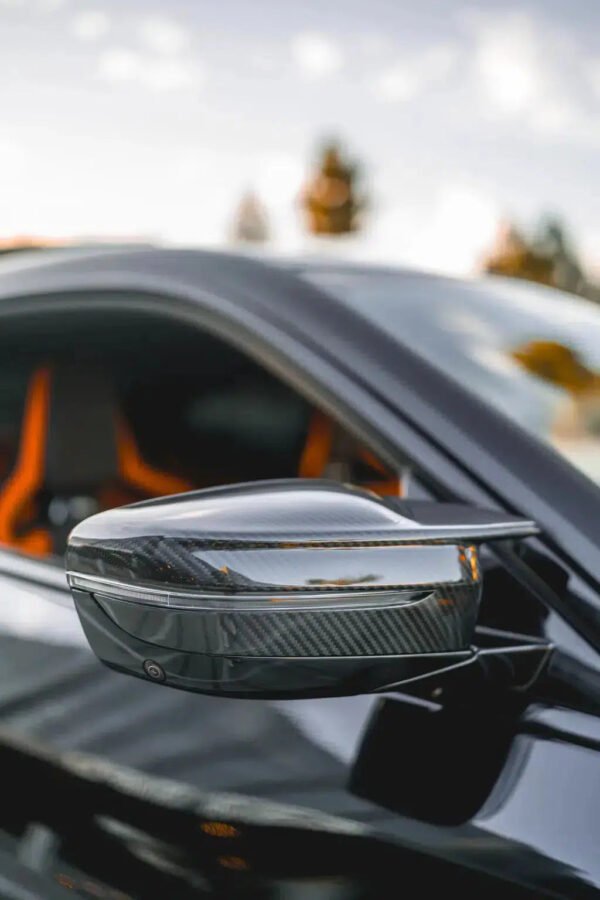 M Style Carbon Fiber Mirror Cap Set - BMW G Chassis - Image 4