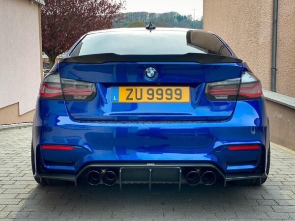 M4 Style Carbon Fiber Trunk Spoiler - BMW F80 M3 & F30 3 Series - Image 3