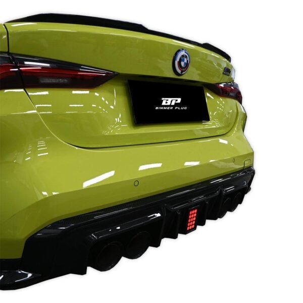 MHC Style Carbon Fiber Rear Diffuser with Break Light - BMW G80 M3 & G82/G83 M4 - Image 5