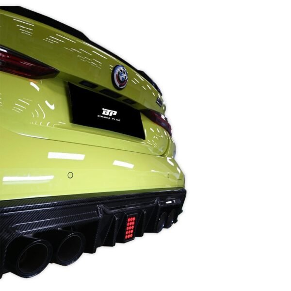 MHC Style Carbon Fiber Rear Diffuser with Break Light - BMW G80 M3 & G82/G83 M4 - Image 9