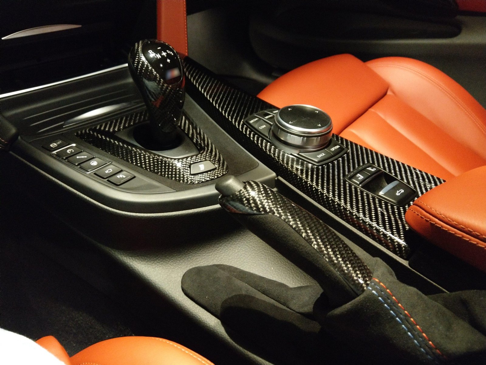 MP Style Carbon Fiber & Alcantara Gear Shift Frame - BMW M F Chassis - Image 5