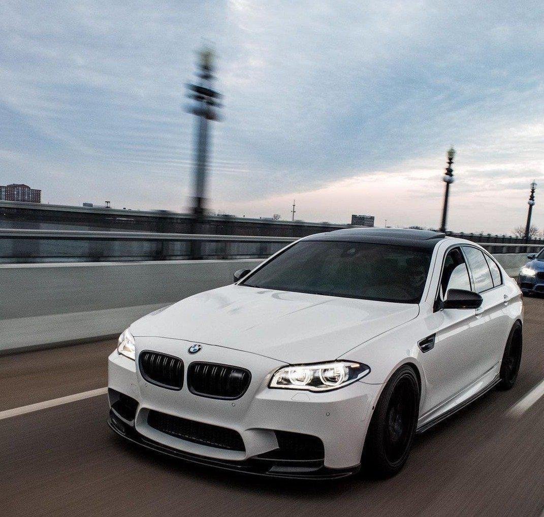 MP Style Carbon Fiber Front Lip - BMW F10 M5 - Image 2