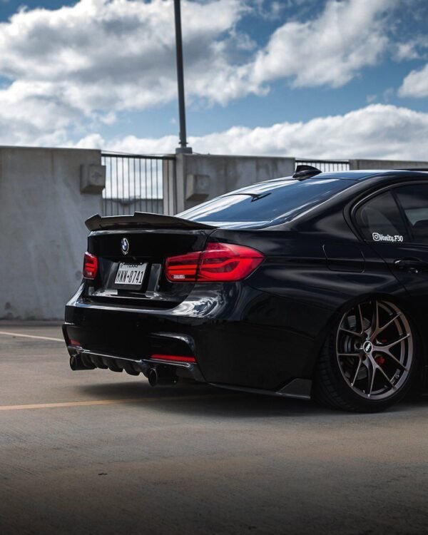 MP Style Carbon Fiber Rear Diffuser - BMW F30 3 Series - Image 2