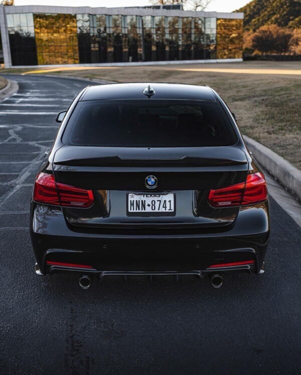 MP Style Carbon Fiber Rear Diffuser - BMW F30 3 Series - Image 4
