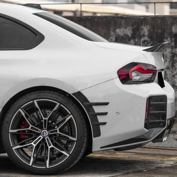 MP Style Carbon Fiber Rear Fender Arch Trim - BMW G87 M2 - Image 2