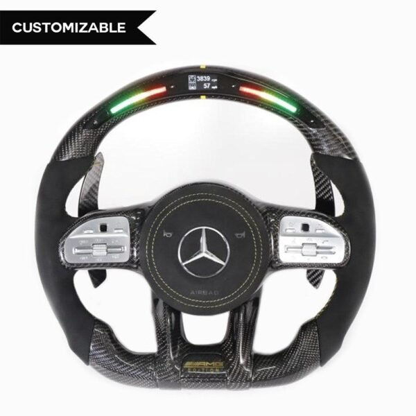 Mercedes Benz 2020 AMG Performance Style - Full Custom Steering Wheel - Image 6