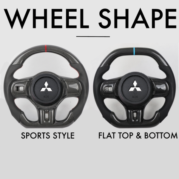 Mitsubishi Lancer Evolution X Style - Full Custom Steering Wheel - Image 3